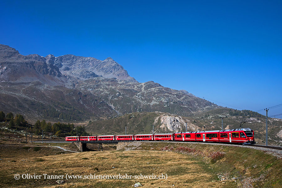 ABe 8/12 3513 mit Regio St. Moritz – Tirano