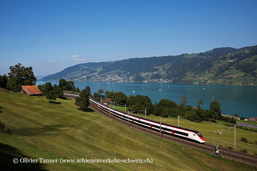 Giruno RABe 501 013 und RABe 501 011 als IC21 Basel – Luzern – Lugano