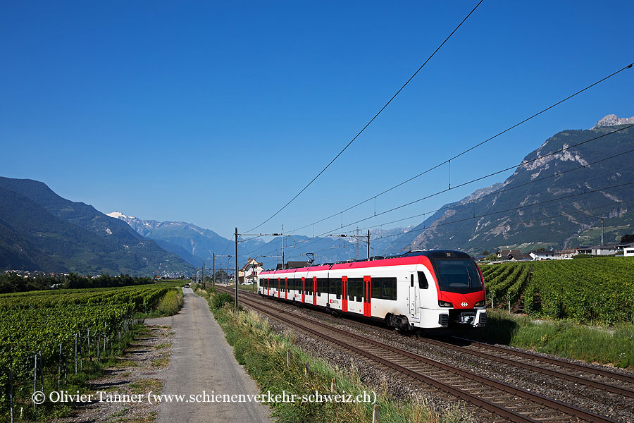 RABe 531 001 auf Brems-Typentestfahrten